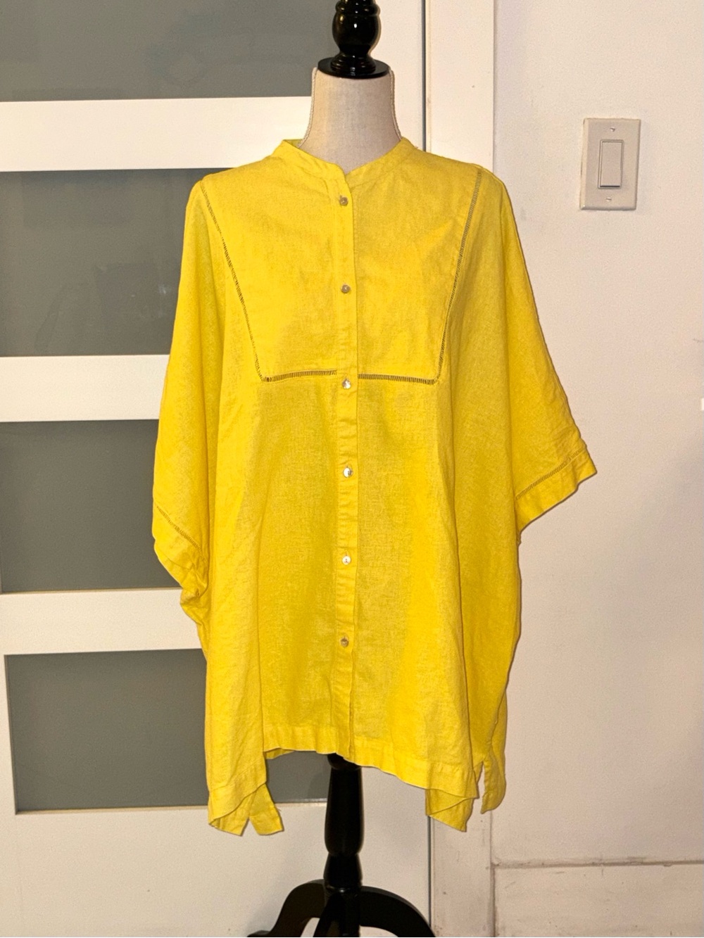 Lolita Bright Yellow Relaxed Button-Down Shirt